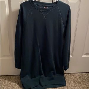 Long sleeved sweater dress